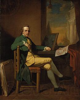 David Allan Self portrait of David Allan, 1770. Norge oil painting art